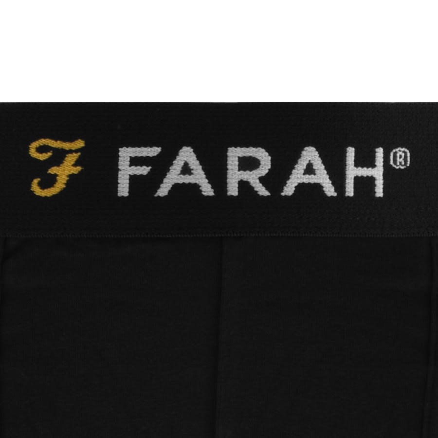 Alternative Image for ProductFarah Vintage Saginaw 3 Pack Boxer Shorts Black3